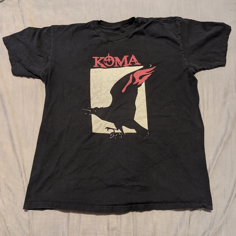 Large Black, White, and Red Koma Shirt